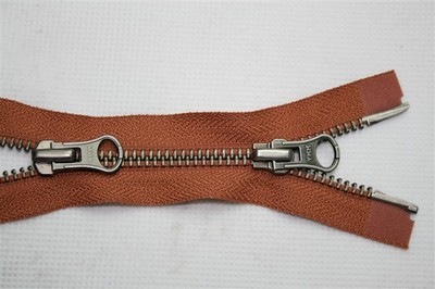 【長期銷售YKK專用牛仔拉鏈,3號Y型金銅牙閉口拉鏈,自動頭】價格,廠家,圖片,拉鏈,惠州市百納紡織.-